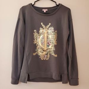 Juicy Couture - lightweight sweater with Logo and rhinestones - Size S